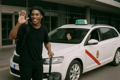 Cliente satisfecho con el servicio de taxi en Madrid
