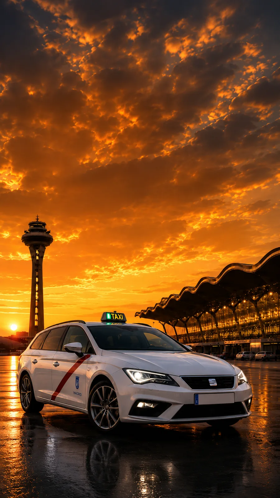 Taxi oficial en Madrid con servicio al aeropuerto Barajas